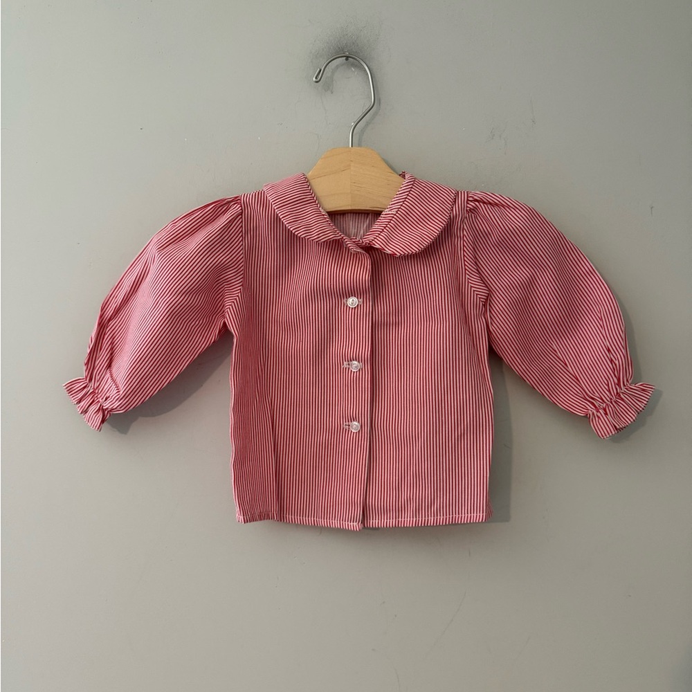 $12 ADD ON Vintage 12-18M top New Goodies Stripe Blouse 1Y Janie‎ and Jack Zara